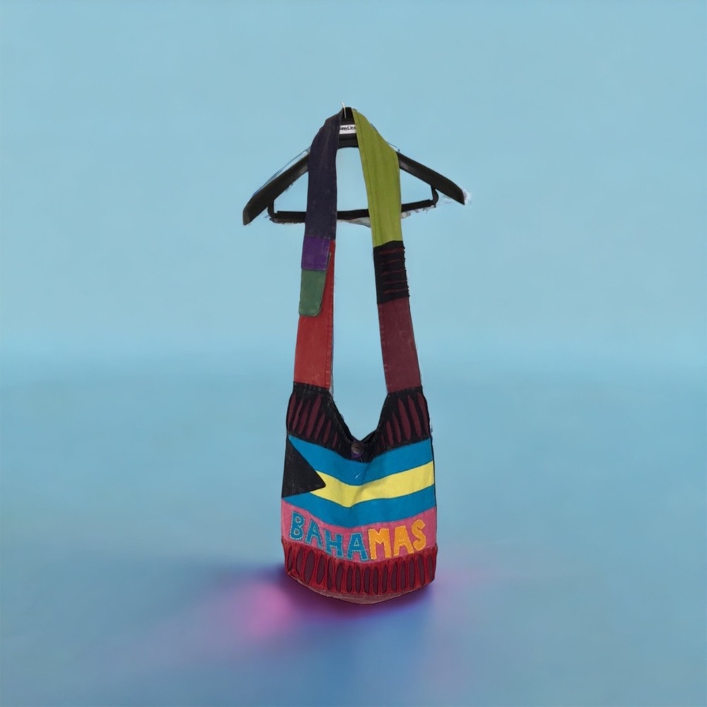 Bahamas colorful long cross body bag, NEW